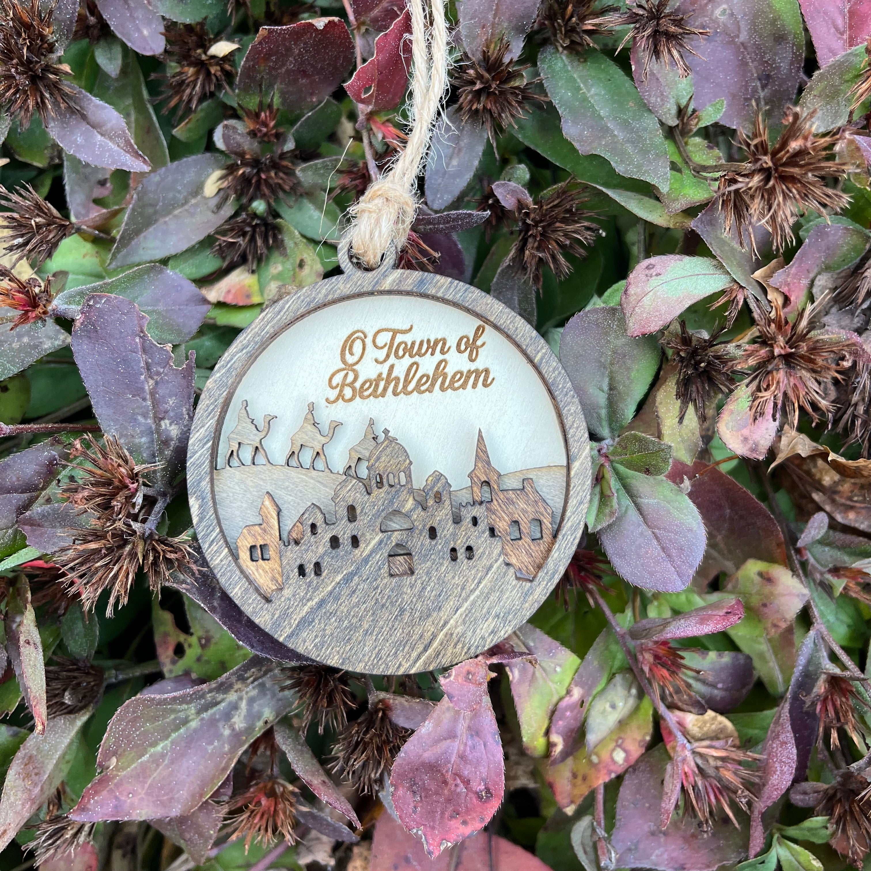 O Town of Bethlehem – Crafted Wooden Ornament Magic!