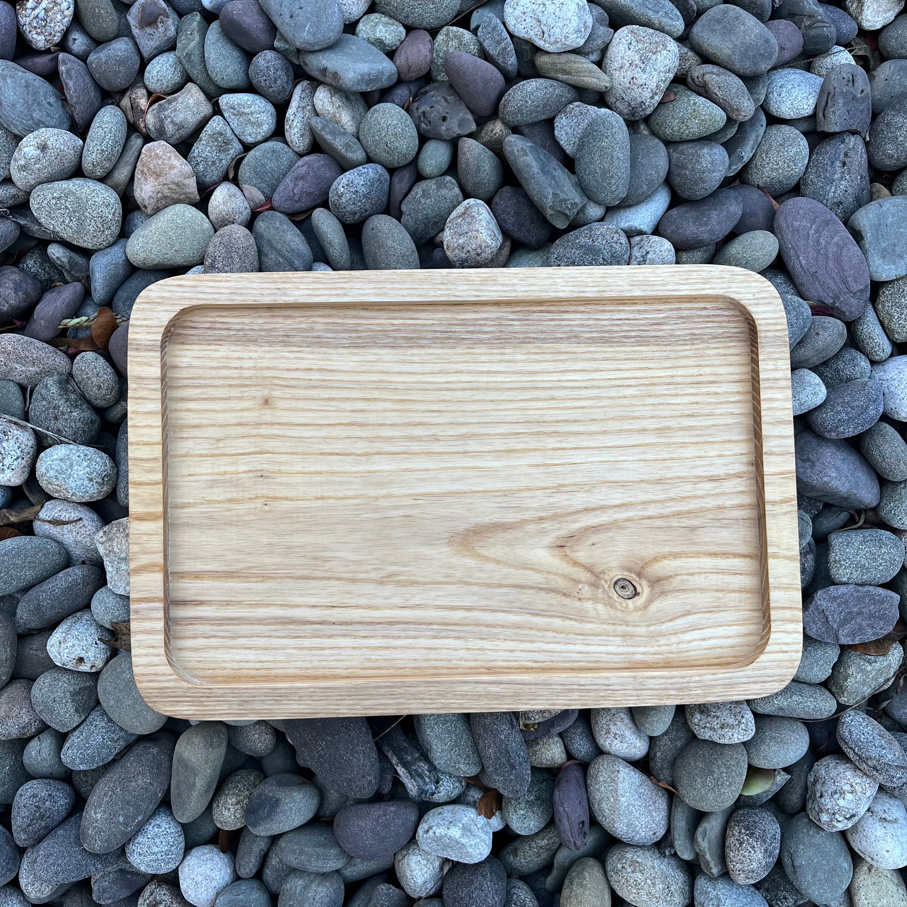 Everyday Carry Valet Tray – Solid Ash Hardwood (7½" × 11")