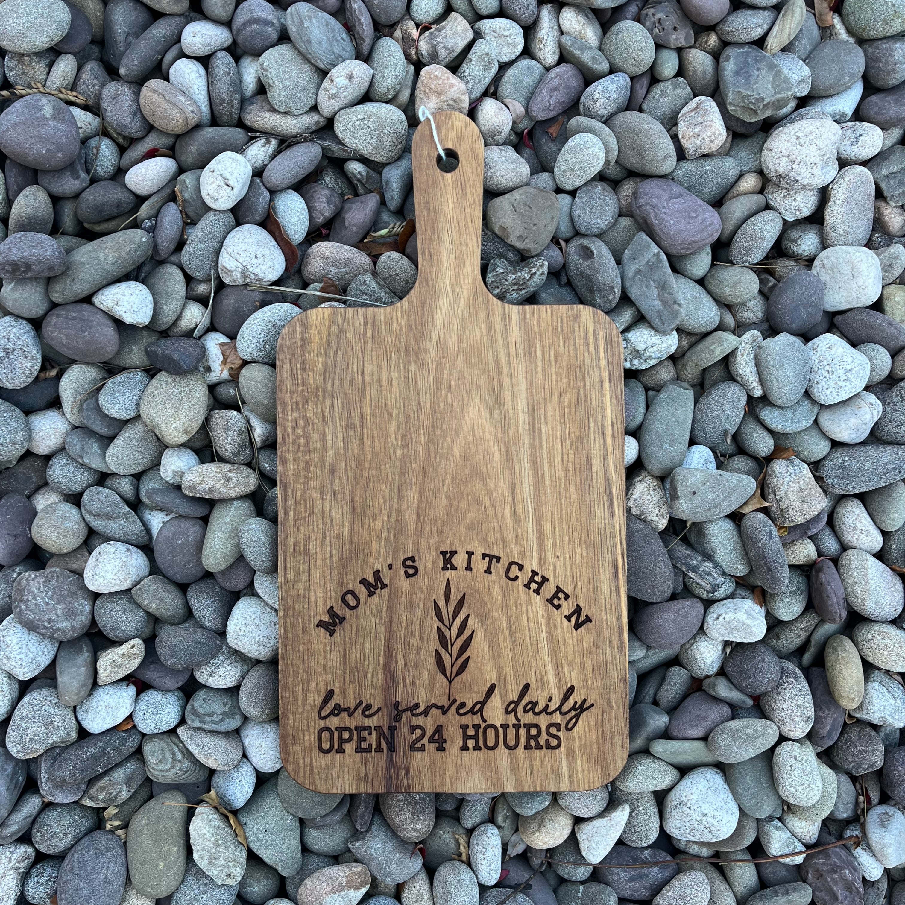 Acacia Wood Display Board – 13¾" × 7"