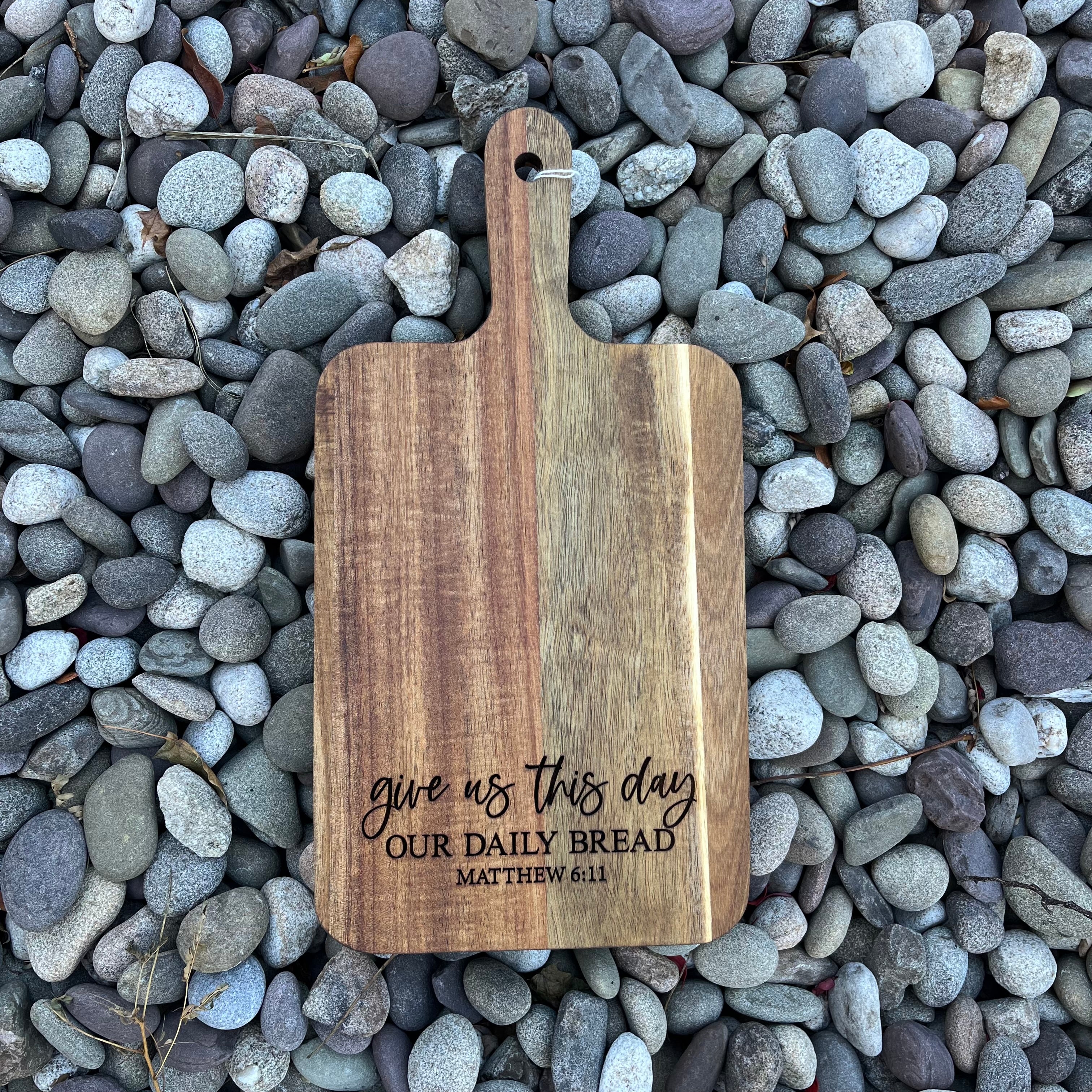 Acacia Wood Display Board – 13¾" × 7"