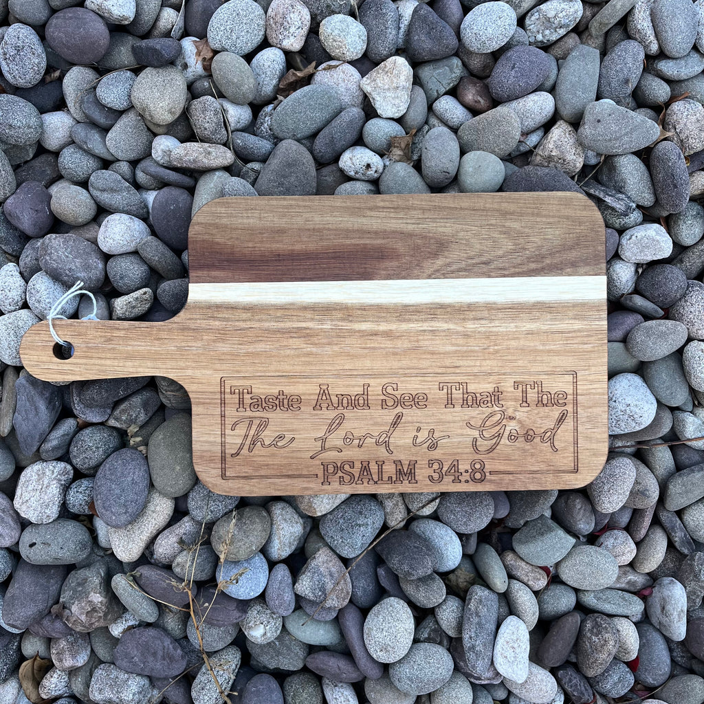 Acacia Wood Display Board – 13¾" × 7"