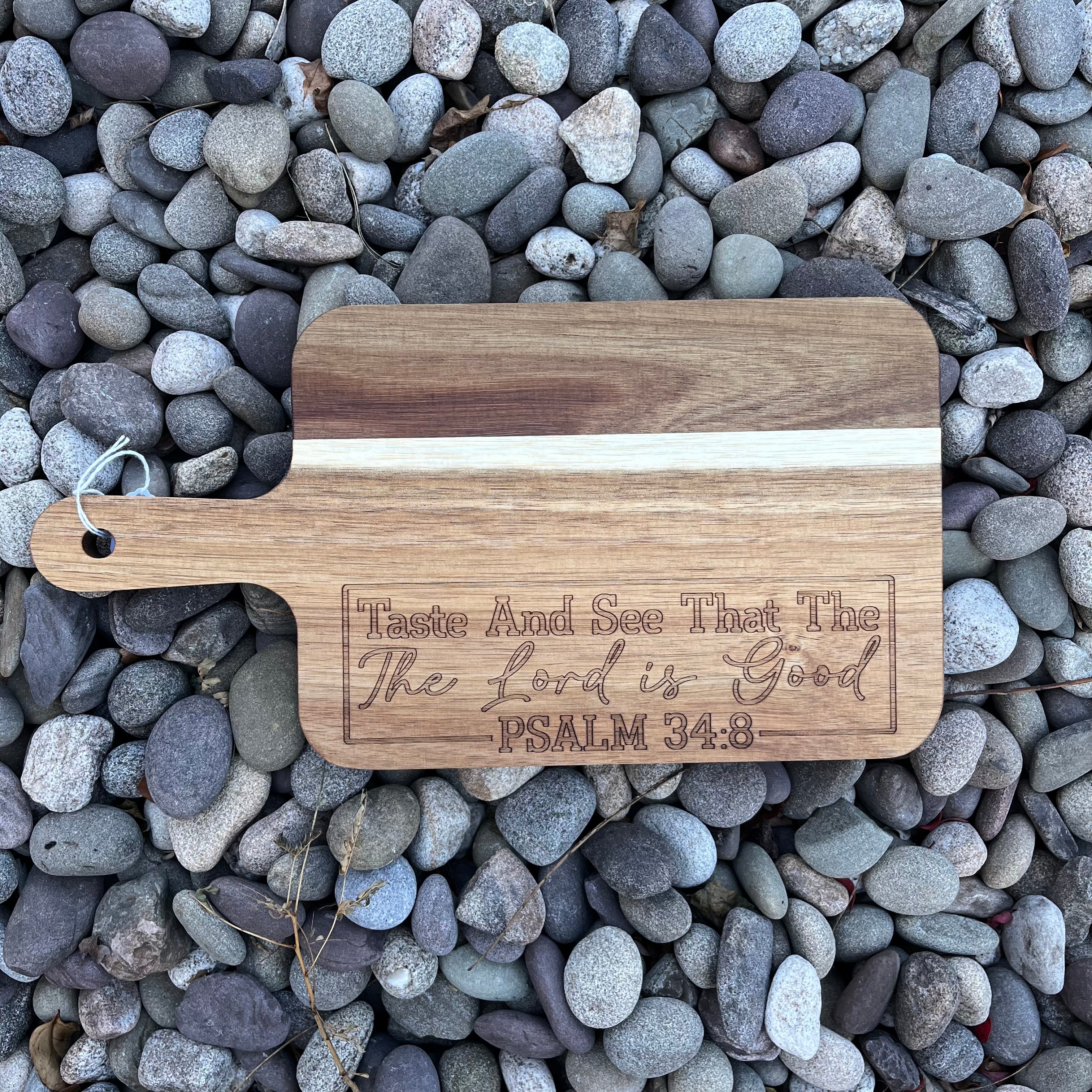 Acacia Wood Display Board – 13¾" × 7"