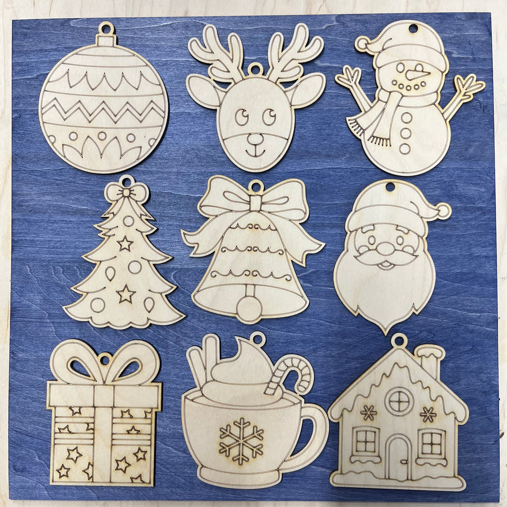 DIY Christmas Ornament Paint Collection