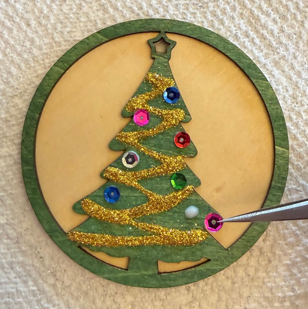 Decorate-it-Yourself Christmas Tree Layered Ornament