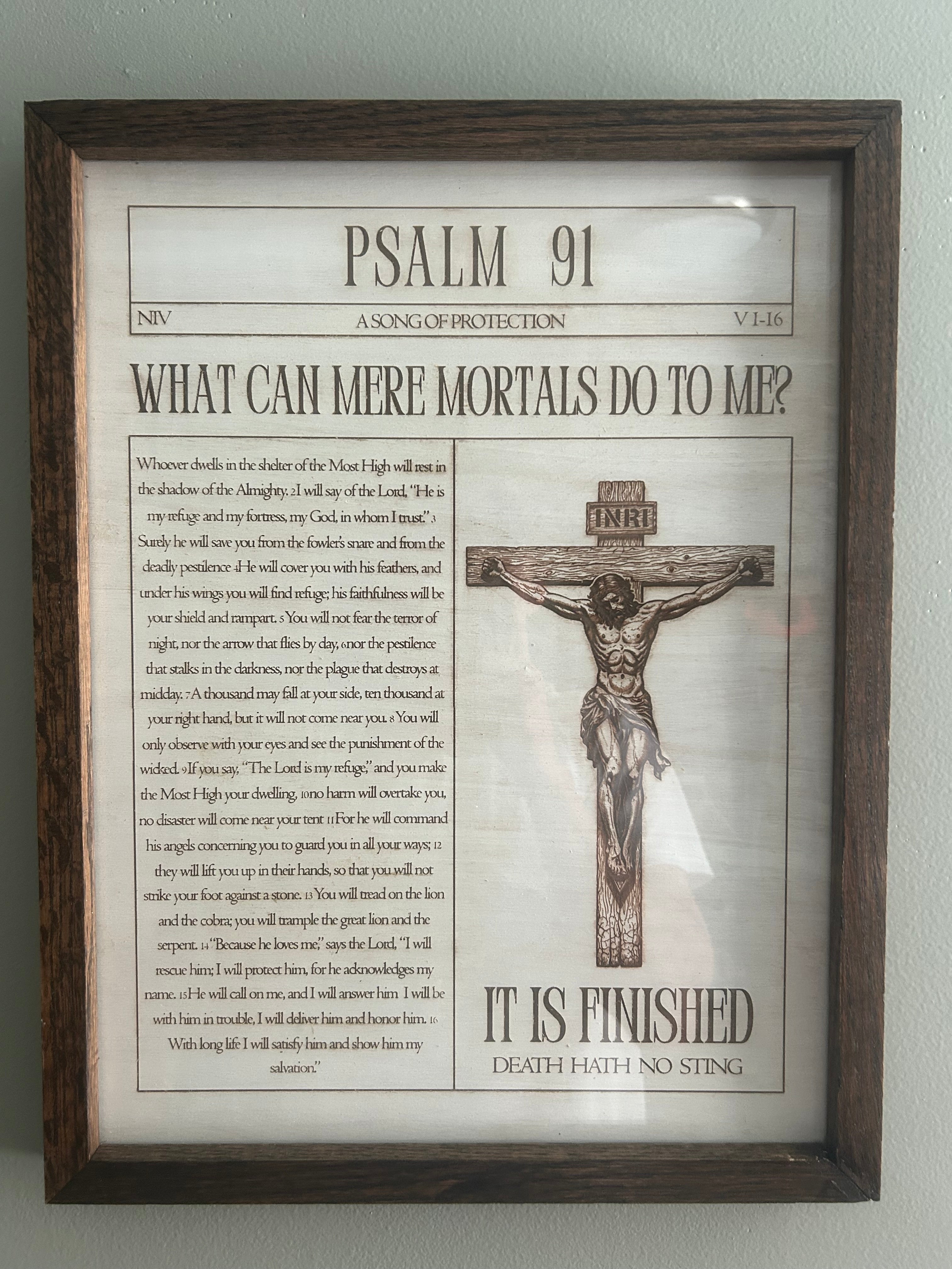 Psalm 91 Christian Wall Art