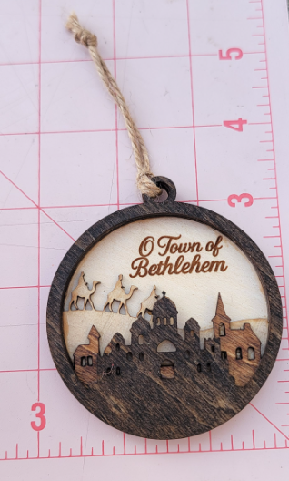 O Town of Bethlehem – Crafted Wooden Ornament Magic!