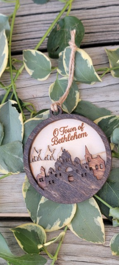 O Town of Bethlehem – Crafted Wooden Ornament Magic!