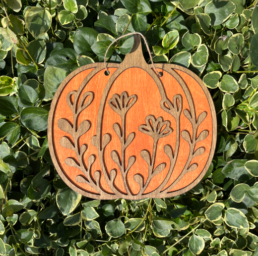 Wooden Pumpkin Sign – Rustic Fall Charm!