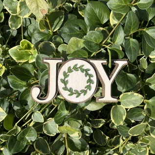 JOY Wooden Christmas Sign - Small